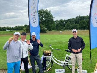 ProAm-Turnier im Rahmen der Golf European Open. Im Bild der Flight mit (v.l.) Leo Bauernberger (SalzburgerLand Tourismus), Gerd Schneider (ORF Salzburg), Manuel Resch (Zell am See-Kaprun Tourismus) und SalzburgerLand-Botschafter Matthias Schwab.